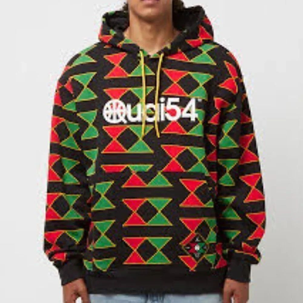 Air Jordan Quai 54 World Streetball Championship Hoodie Mens L Red Green Black